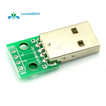 5pcs USB לטבול מתאם ממיר 4pin על 2.54 מ 