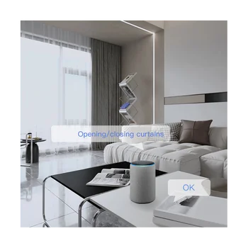 2PCS Tuya חכם אוטומטי וילון פותחן Bluetooth לאתר וילונות מתג רובוט בשלט רחוק עבור Alexa הבית של Google - התמונה 1  