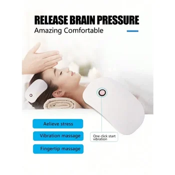 חשמלי עיסוי ראש המסרק עם רטט עיסוי, שחרור הראש לחץ, עוזר לישון ולא להתעורר המוח. - התמונה 1  
