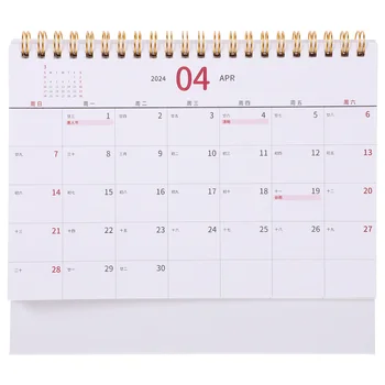 לוח השנה הופעתו תכנון מזכר דקורטיביים חודשי נייר לשימוש יומיומי 2024 המשרד הפוך - התמונה 1  