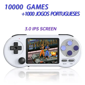 SF2000 נייד וידאו, קונסולת משחק מובנה 10000 משחקים תמיכה AV Output 3 אינץ IPS מסך רטרו קלאסי כף יד GamePlayer - התמונה 1  