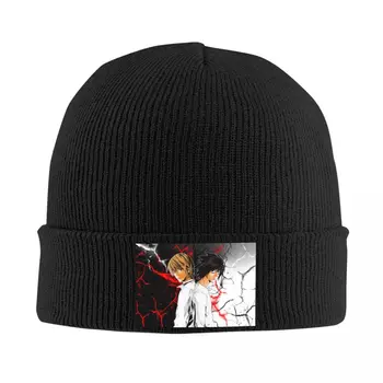 מגניב מוות הערה בונה כובעים ברחוב לסרוג כובע לגברים נשים חורף חם אנימה מנגה L אור Yagami Skullies כובעים כובעים - התמונה 1  