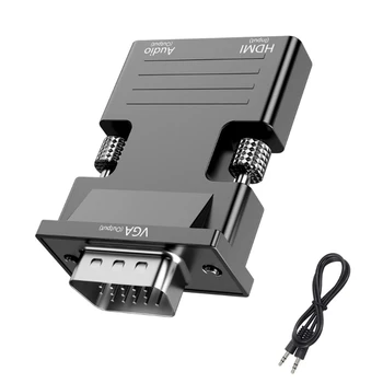 VGA כדי מתאם ממיר 1080P נקבה מתאם VGA למחשב נייד HDTV מקרן סרטים - התמונה 1  