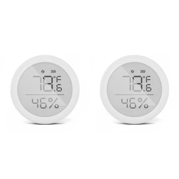 2X Tuya Zigbee טמפרטורה ולחות חיישן עם תצוגת LCD מקורה לחות מדחום חכם החיים שליטה - התמונה 1  