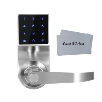 כרטיס מגנטי אינדוקציה אלקטרוני מנעול הדלת הסיסמה חכם מנעול עבור הבית & Office אבטחה, מסך מגע - התמונה 1  