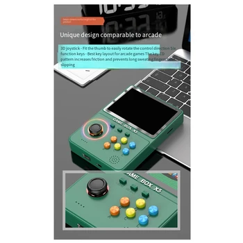 נייד X5 כף יד שחקן משחק 4.0 אינצ ' 640 X 480 Pixelsvideo קונסולת המשחק מתנות לילדים - התמונה 1  