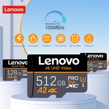 Lenovo 2TB 1TB כרטיס זיכרון SD Class10 A2 TF מיקרו SD כרטיס 128GB 256GB 512GB 1TB 2TB Cartao De Memoria לכרטיס SD הטלפון 