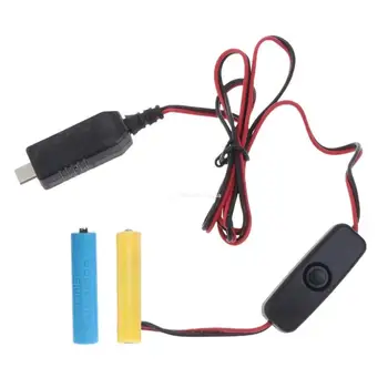 USB C כדי AAA (LR3 AM4) סוללה עם להחליף 2 סוללות AAA Dropship - התמונה 1  