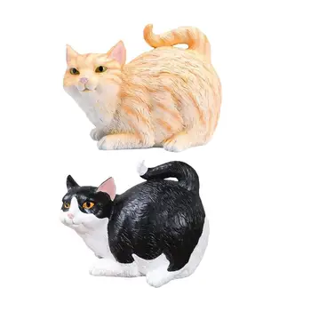 חתול תחת לנייר טואלט טישו מתקן בעל הכספת עם החתול החור של התחת שרף קישוט חמוד ואביזרים עבור חדר השינה - התמונה 1  