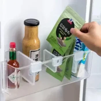 10 יח ' מתכוונן רב-שימוש המחיצה קליפ מקרר אחסון מחיצה BoardSplint הבקבוק יכול מדף אביזרים למטבח - התמונה 1  
