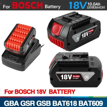 18V 10.0 אה סוללה נטענת עבור 18V Bosch 6.0 אה סוללת גיבוי ניידת החלפת GBA GSR GSB BAT618 BAT609 BAT620 - התמונה 1  