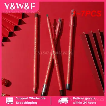 1~7PCS קעקוע עיפרון גבות מחזיק איפור בסגנון סיני עיפרון גבות עמיד למים גוון משפרי לאורך זמן קוסמטיקה - התמונה 1  