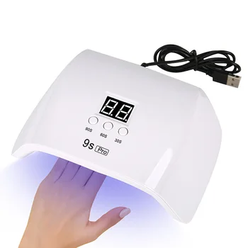 ציפורניים מייבש מכונת נייד כבל USB לשימוש ביתי ציפורניים מנורת מלח על הפצעים ריפוי ציפורניים לכה עם 24pcs חרוזים UV LED מנורה - התמונה 1  