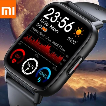 Xiaomi חדש 1.69 אינץ שעון חכם גברים טמפרטורת הגוף מגע מלא Smartwatch נשים מדויק חמצן מוניטור שעון 2023 PK P8 - התמונה 1  