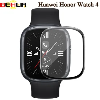 BEHUA סרט מגן מסך עבור Huawei הכבוד השעון 4 Smartwatch 3D מעוקל כיסוי רך סרט מגן (לא זכוכית) אביזרים - התמונה 1  