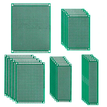 31pcs 2x8 3x7 4x6 5x7 7x9cm דו צדדי PCB המעגל ערכות, לספק את הבסיס עבור אלקטרוניקה diy אב טיפוס הלוח - התמונה 1  