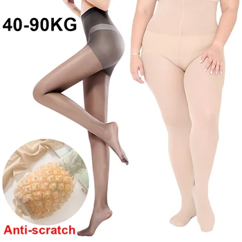 אננס Anti-scratch גרב נשים גרביונים דק שקוף בלתי נראה נקבה גודל פלוס אנטי-לחתוך חותלות לנשימה גרבונים - התמונה 1  