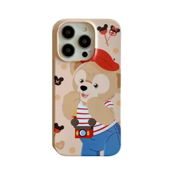 סטלה לו דאפי ארנב חמוד הדוב דיסני מקרה טלפון עבור iPhone 6s 7p 8p 11 12 13 14 Pro מקס XR XS SE X אנטי-סתיו מלא הכיסוי האחורי. - התמונה 1  