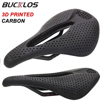 BUCKLOS אוכף 3D מודפס MTB כרית מושב פחמן אוכף אופניים כרית לנשימה Ultrilight הדפסת 3D מושב על כיסא האופניים - התמונה 1  