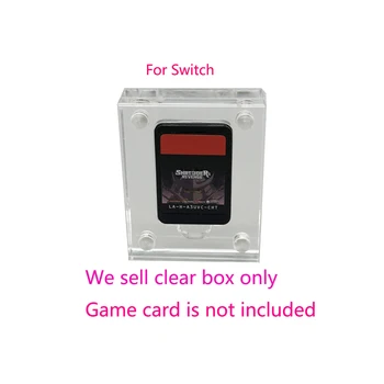 גבוהה אקריליק שקוף מגן תיבת אחסון מתג NS המשחק כרטיס מגנטי תיבת לכסות את המשחק תצוגת תיבת 1card חריץ קופסא מתנה - התמונה 1  