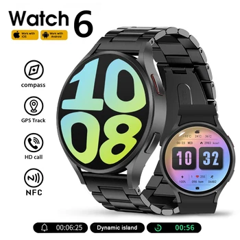 2024 חדש NFC Bluetooth לקרוא חכם שעון גברים שעון 6 GPS תנועה לאתר 360*360 HD מסך שעונים IP68, עמיד למים Smartwatch נשים - התמונה 1  