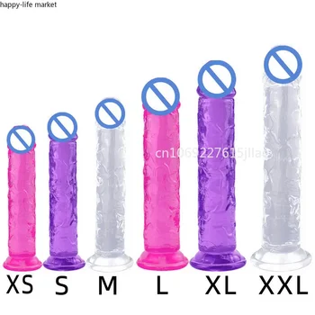 XS-XXL סיליקון, דילדו, כוס יניקה עצום דילדו ג ' לי Vibratorator לאישה גברים מזויפים זין זין גדול אנאלי פלאג אנאלי Sensualex צעצועים - התמונה 2  