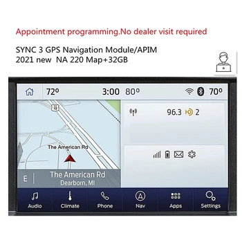 סנכרון 2 לסנכרן 3 שדרוג ערכת עבור פורד לינקולן Sync3.4 Carplay 32G APIM מודול אנטנה ניווט GPS מסך מגע USB Hub - התמונה 2  