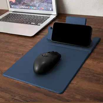 משטח עכבר עם הטלפון מטען טעינה מחצלת Mousepad השולחן משטח 15W מטען אלחוטי מתקפל בעל טלפון מקלדת מחצלת עבור PC - התמונה 2  