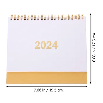 לוח השנה הופעתו תכנון מזכר דקורטיביים חודשי נייר לשימוש יומיומי 2024 המשרד הפוך - התמונה 2  