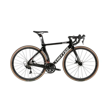 טוויטר רעם UT R8000-22 T800 סיבי פחמן אופני כביש קו משוך שמן דיסק בלם 700*25C עם פחמן גלגל bycicle велосипед - התמונה 2  
