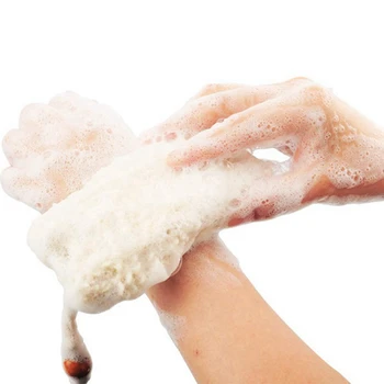 סבון שקיות מקלחת 60 Pack טבעי רמי סבון חיסכון כיס סבון שקית רשת עם שרוך - התמונה 2  