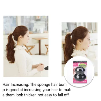 ספוג שיער בליטות להכניס כלים ספרות שערות בסיסים אופנתי לנשים סיכות אופנתי כל-התאמה Bulkness כלי המכשיר - התמונה 2  