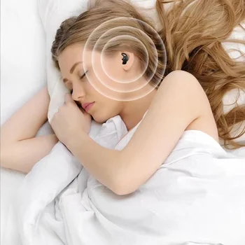 סיליקון ישן אטמי אוזניים אטומים לרעש רעש מבטל אטמי אוזניים הפחתת רעש הכרית נגד רעש בידוד קול עבור נסיעות - התמונה 2  