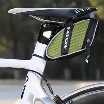 ROCKBROS אופניים תיק נייד אוכף 1 ליטר אטים לגשם עמיד הלם Seatpost רכיבה על אופניים זנב אחורי MTB אופני אופניים אביזרים - התמונה 2  