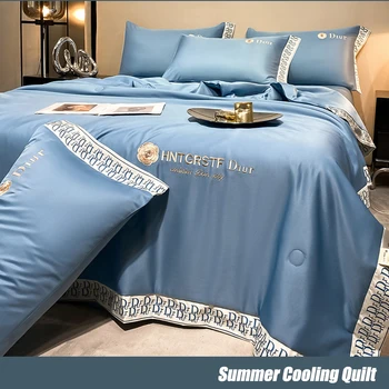 חלק מגניב למיטה, שמיכות רקומות המנחם של השמיכה הביתה. המצעים על המיטה שמיכת קיץ מיזוג אויר קטיפה המיטה השמיכה - התמונה 2  
