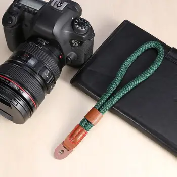 עבודת יד ניילון מצלמה דיגיטלית כף היד רצועת אחיזה קלוע צמיד שרוך עבור Canon Sony לייקה דיגיטלית SLR מצלמת DSLR החגורה - התמונה 2  