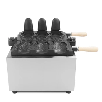 מסחרי 3 יח ' גלידה צורת דגים עוגת וופל מכונת גלידה Nonstick חשמלי חשמלי לפתוח את הפה Taiyaki להכנת חטיף - התמונה 2  