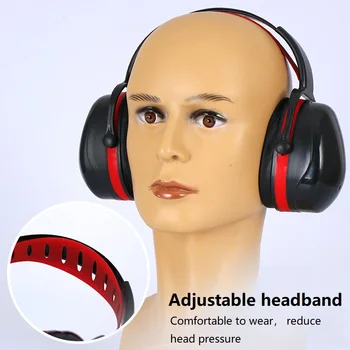 אוזניות אטומים לרעש אטמי אוזניים מגן אטמי אוזניים נגד רעש אוזניות ראש רכוב אוזן מגן לישון למידה טקטי - התמונה 2  