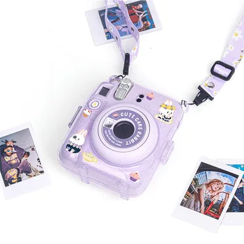 על Instax Mini 12 קריסטל שקוף מגן תיק כיסוי פוג ' י Fujifilm מצלמה מיידית תיק Instax Mini 12 - התמונה 2  