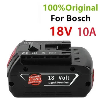 100%Original18V 6.0/8.0/10ah נטענת ליתיום יון סוללה 18V Bosch 6.0 סוללת גיבוי ניידת החלפת BAT609 - התמונה 2  