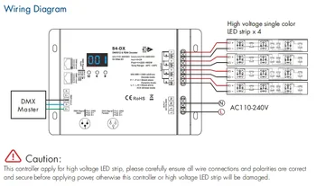 דאלי Triac LED דימר מתג DT AC100-240V ערוץ 1 1.5 360W מספרית תצוגת LED מנורת הלוגן אורות דאלי AC Triac דימר - התמונה 2  