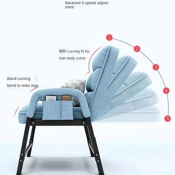 מחשב כסא נוח בישיבה עצלן משענת פנאי המשרד הספה יכול לשכב ללמוד מעונות המשחקים הכיסא 2022 - התמונה 2  