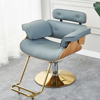 קוסמטיקה יוקרה ספר כיסאות מעקה המסתובב פשטות ספר כיסאות המומחיות Silla Barberia רהיטים מסחריים RR50BC - התמונה 2  