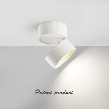 LED Downlight צמודי Dimmable 7W 10W 12W 360 מעלות Rotatable התקרה אורות ספוט עבור בית תאורה פנימית המסדרון. - התמונה 2  