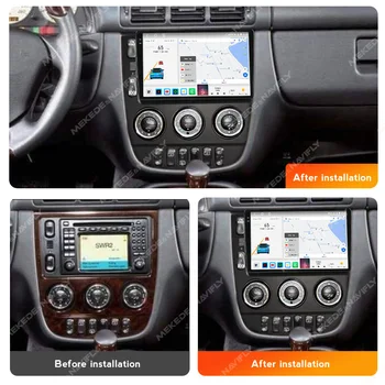 8 Core 2Din כל אחד ב-Android רדיו במכונית אלחוטית Carplay אוטו על מרצדס ML 350 W163 2001-2005 מולטימדיה ניווט GPS נגן - התמונה 2  