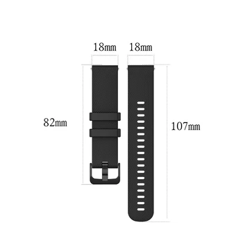 18mm ילדה רצועת רצועת שעון חגורת Garmin Venu 3S/Venu 2/Vivoactive 4S/Vivomove 3S/מבשר 255S 265S סיליקון שעון צמיד - התמונה 2  