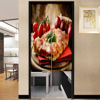המערבי ארוחת בוקר וילונות הדלת מזון מחיצת וילון למטבח עיצוב חדר כניסה פנג שואי תלוי חצי מסך - התמונה 2  