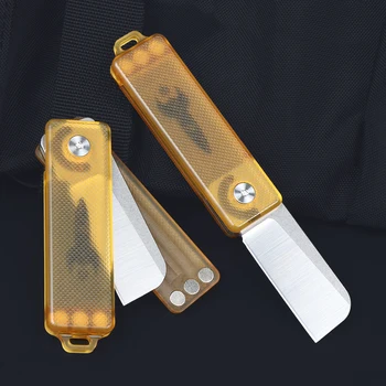 חיצונית מיני מחזיק מפתחות סכין EDC ומתקפל טקטי הישרדות סכין ציד מחנאות, דיג פירות כלי חיתוך - התמונה 2  