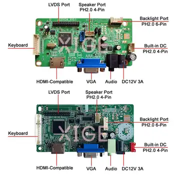 LCD מטריקס נהג בקר הלוח מתאים LTN133AT23 LTN133AT27 LVDS 40 פינים ערכת נייד צג בגודל 13.3 אינץ', HDMI-VGA תואם 1366*768 - התמונה 2  