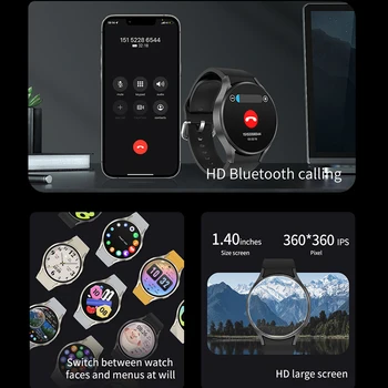 2024 חדש NFC Bluetooth לקרוא חכם שעון גברים שעון 6 GPS תנועה לאתר 360*360 HD מסך שעונים IP68, עמיד למים Smartwatch נשים - התמונה 2  